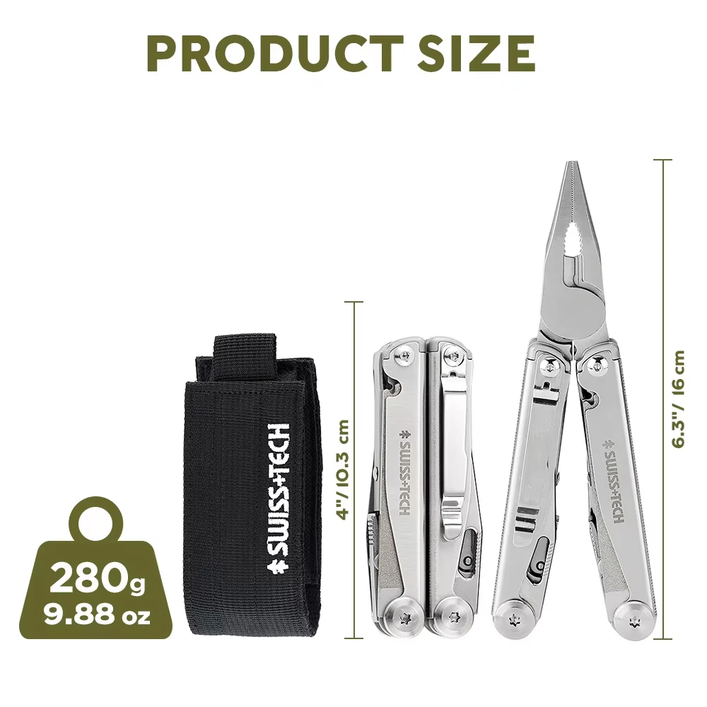 SWISS TECH 18 in 1 Multitool P - огляд і ціна Fishing Equipment Box