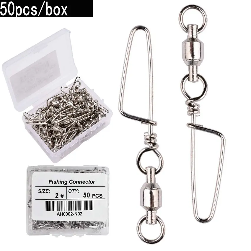 50pcs Fishing Ball Bearing Swi - огляд і ціна Fishing Equipment Box