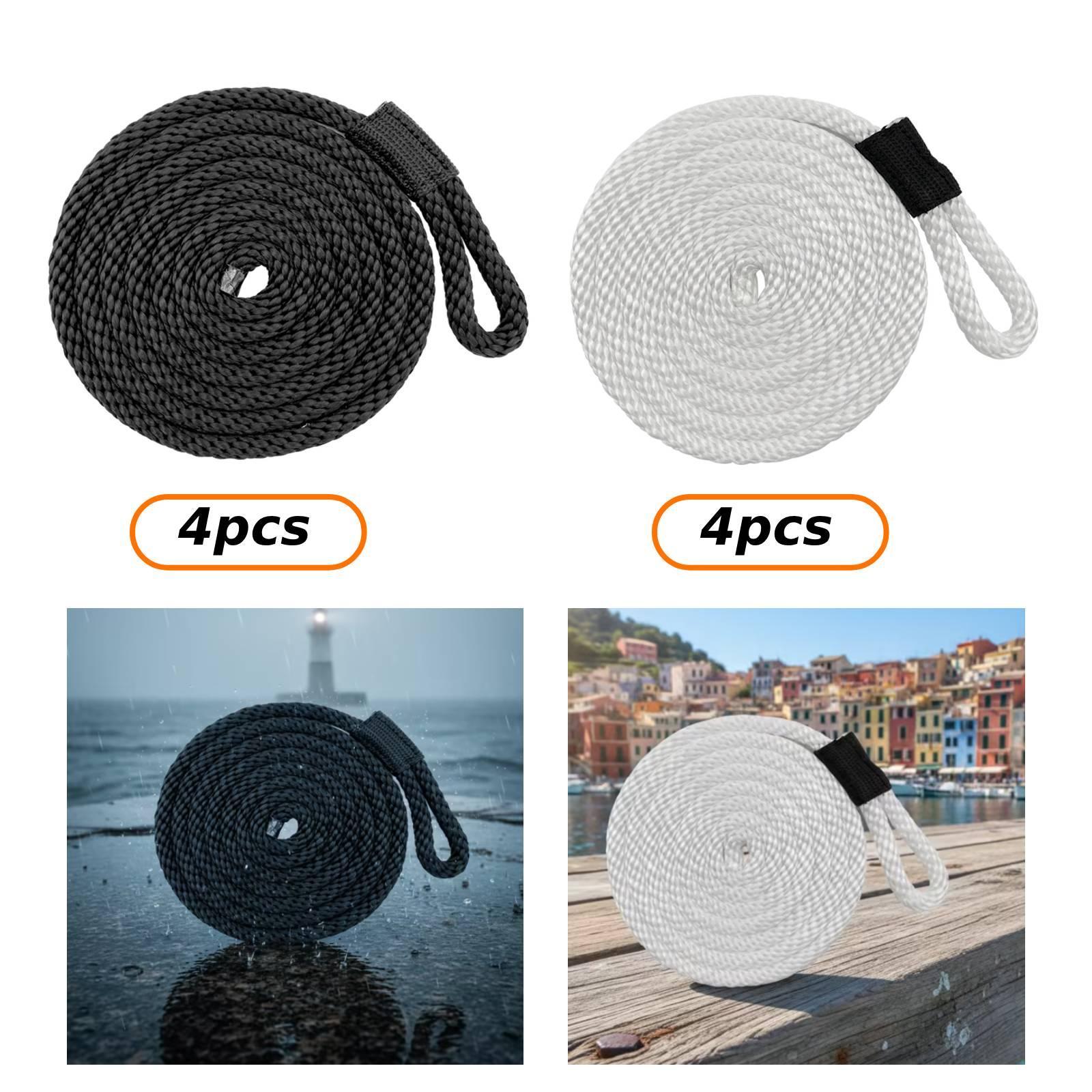 4 Pieces Docklines Mooring Rop - огляд і ціна Braided Fishing Line