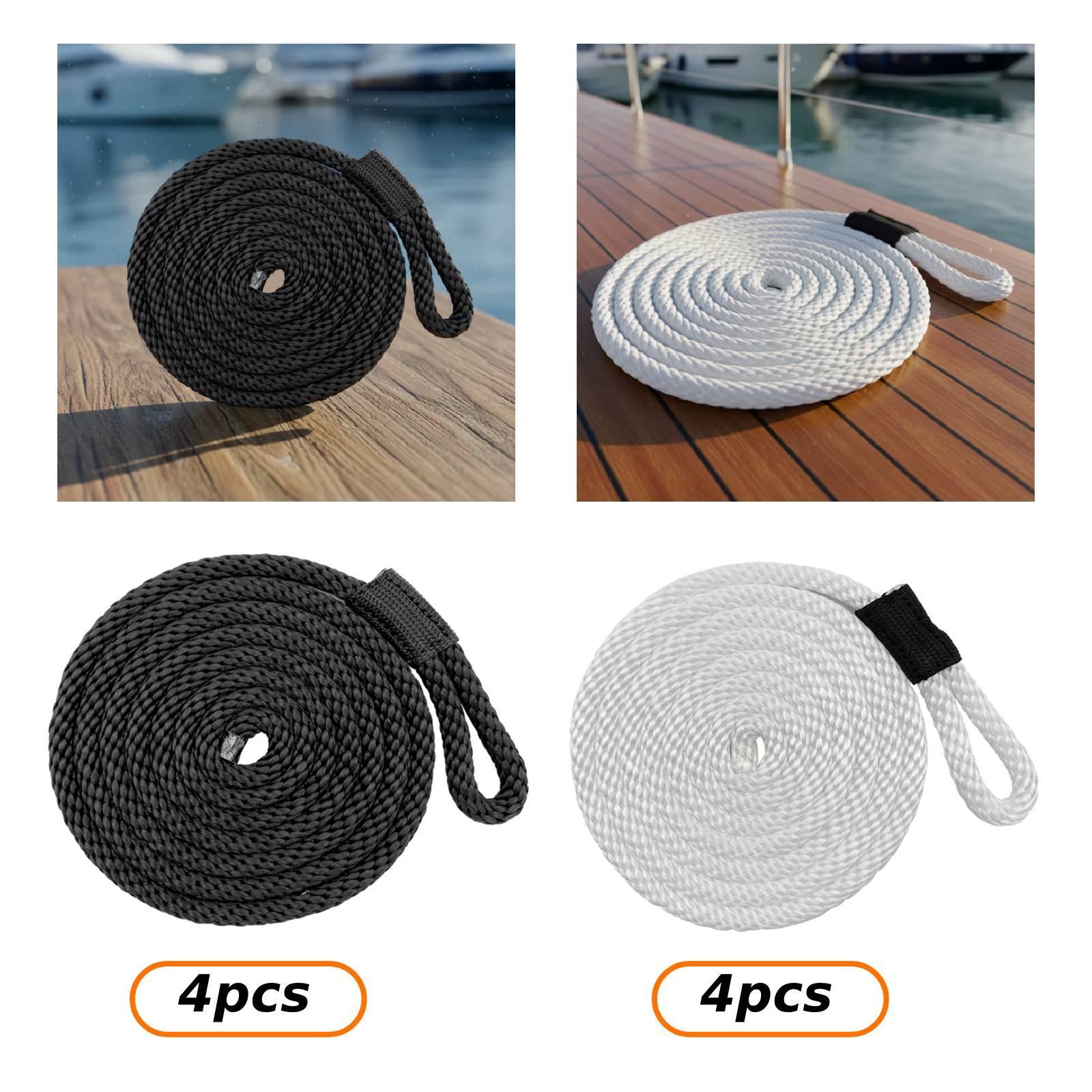 4 Pieces Docklines Mooring Rop - огляд і ціна Braided Fishing Line